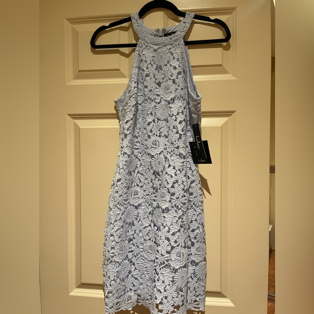 Lulus baby blue dress size medium nwt